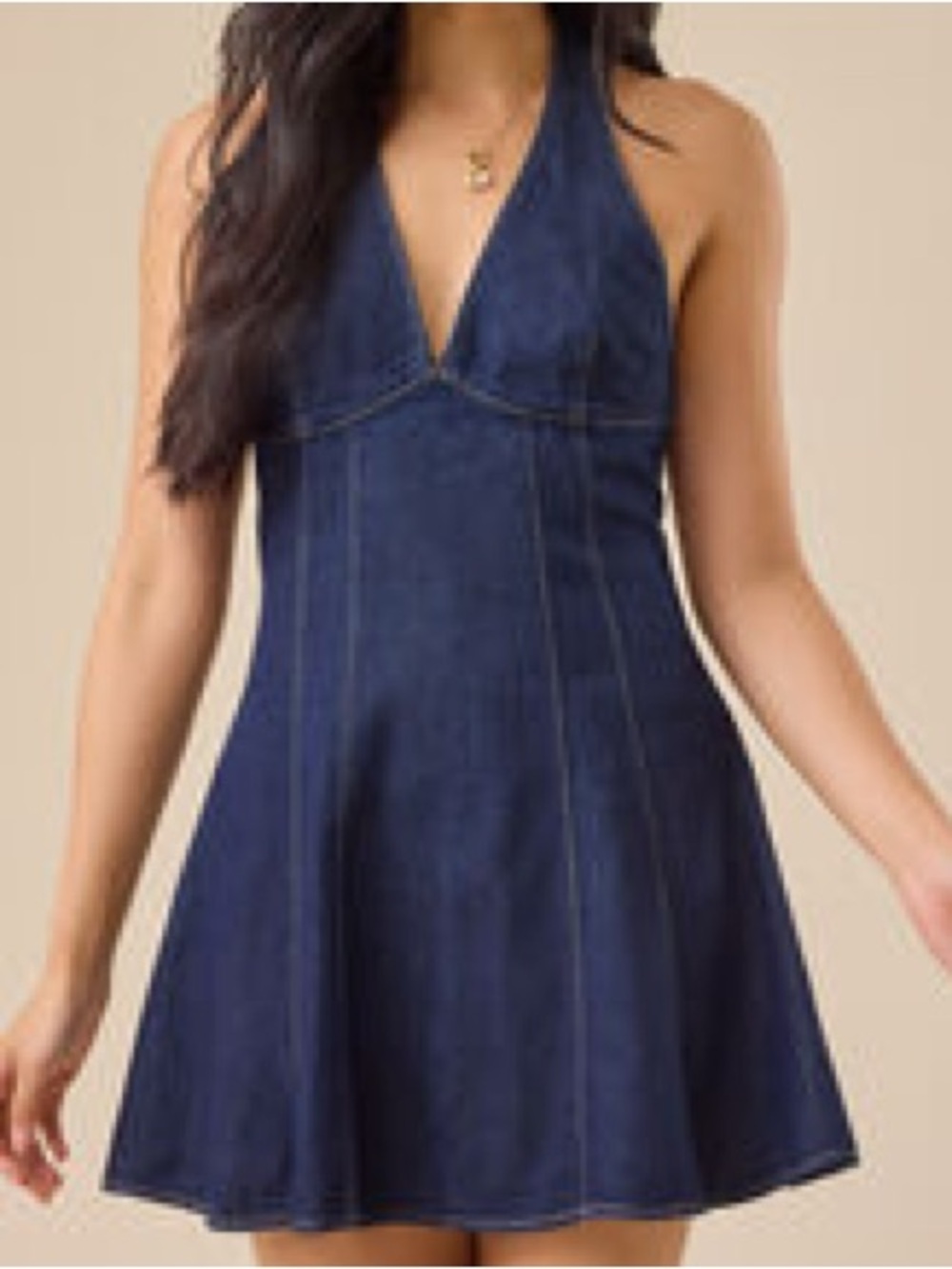 NWT Altar’d State Rebecca Denim Mini Dress